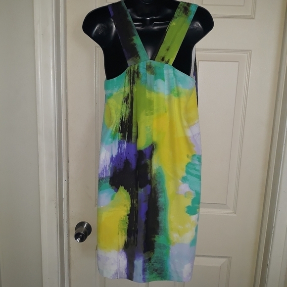 Lucy & Laurel multi -color flowy dress size 2 - Picture 2 of 3